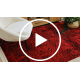 ORIENT 4722 covor visiniu / negru Oriental, cu franjuri