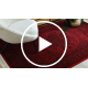 ORIENT 6039 covor visiniu / negru Cadru, rozetă, oriental, cu franjuri