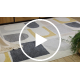 Covor FUSION 0213 alb / galben - Geometric, modern, abstract